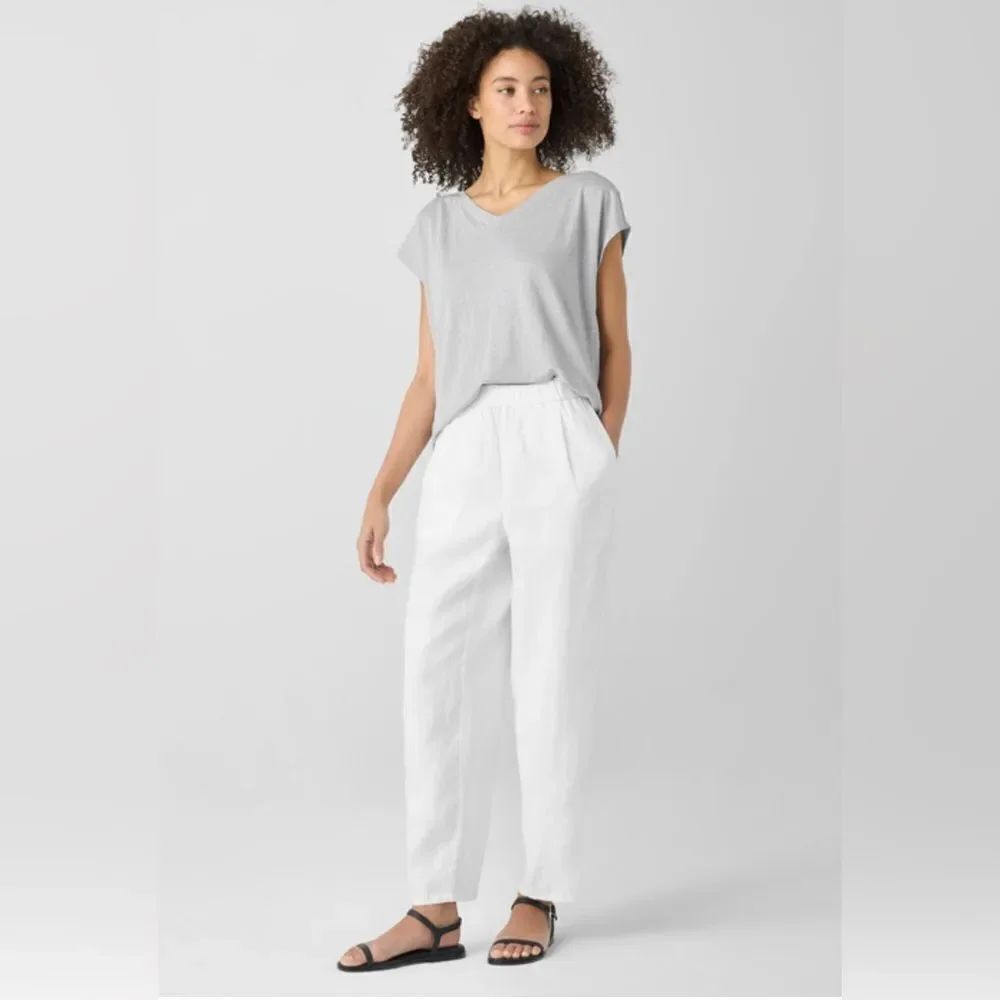 Eileen Fisher Linen Wide Leg Pants